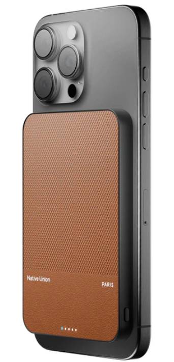 POWER BANK 5000MAH QI2 CLASSIC TAN USB-C NATIVE …
