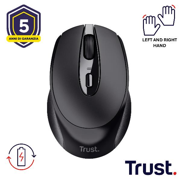 ZAYA RECHARGEABLE WIRELESS MOUSE BK