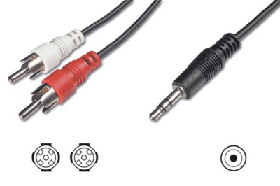 CAVO STEREO 1 CONN 3.5MM / 2 CONN …