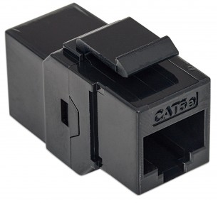ACCOPPIATORE MODULO KEYSTONE JACK RJ45 CAT.6E NERO (NW-KU6P-BK)