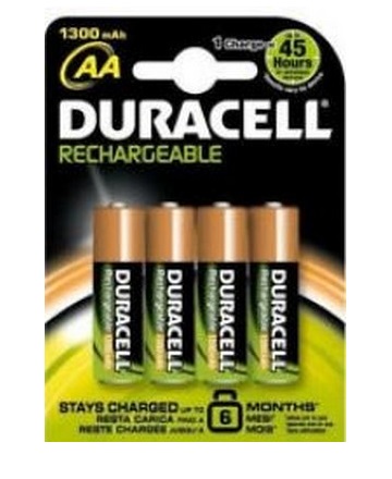 BATTERIE RICARICABILI STILO AA 1300MAH CONF. 4PZ