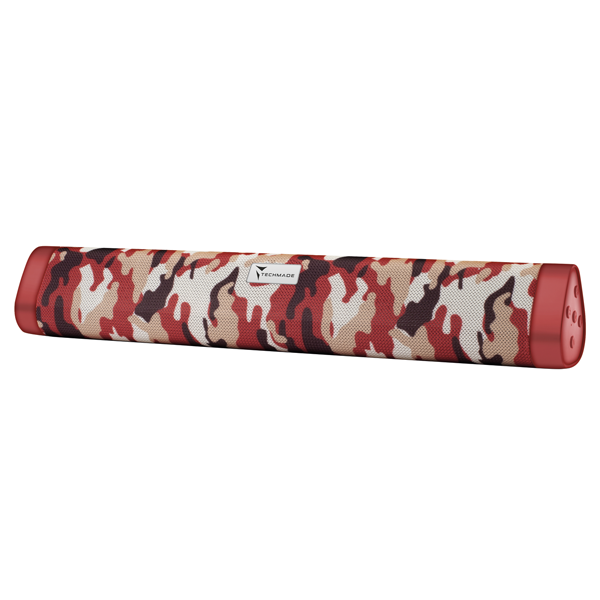 BARRA AMPLIFICATA SOUNDBAR TM-A15-CAMR SENZA FILI CAMOUFLAGE RED