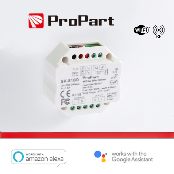 MODULO SMART DIMMER 220V AC TRIAC 1CHX1.5A WI-FI+RF …