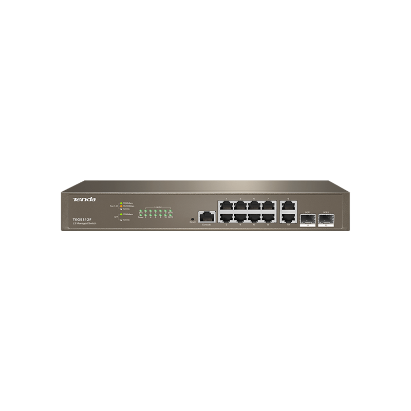 SWITCH RETE 10 PORTE TEG5312F GESTITO L3 GIGABIT …