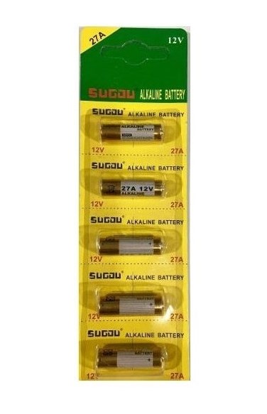 BATTERIE ALKALINE 27A 12V (5 PEZZI)