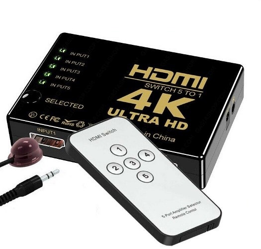 COMMUTATORE SWITCH HDMI 1.4B 5 PORTE ULTRA HD …
