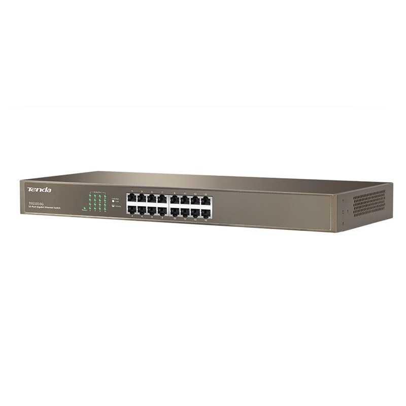 SWITCH RETE 16 PORTE TEG1016G GIGABIT 10/100/1000 INSTALLABILE …