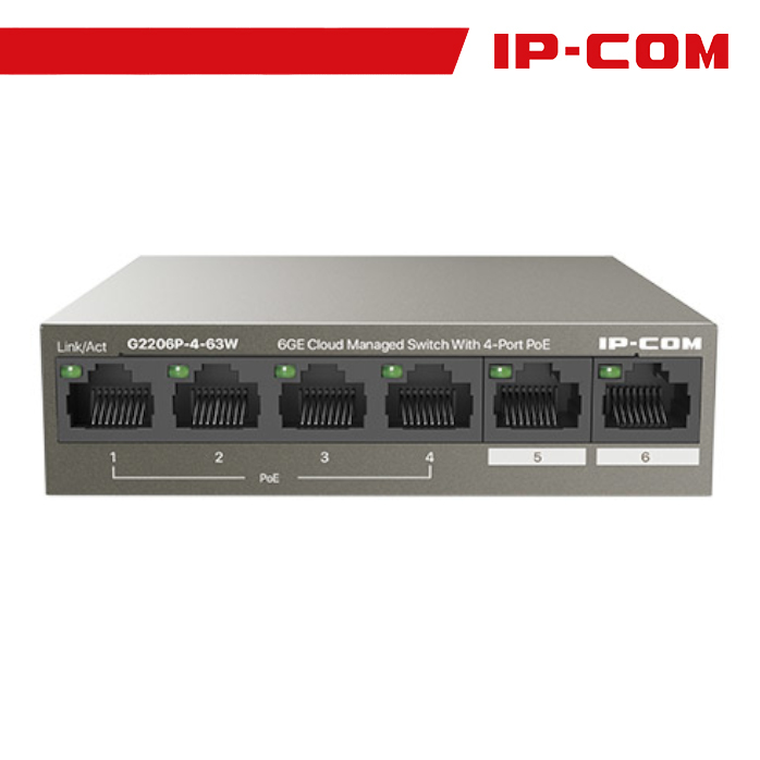 SWITCH 6 PORTE GIGABIT MANAGED 4 PORTE POE …