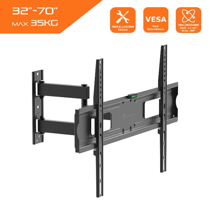 STAFFA SUPPORTO A PARETE DA 32" A 70" …