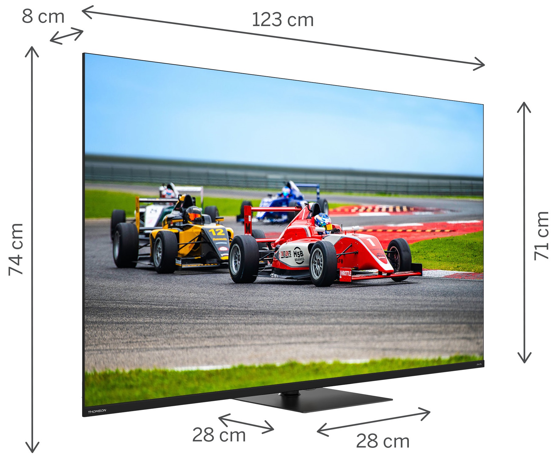 TV 55 THOMSON UHD SMART 4K QLED PIEDE …