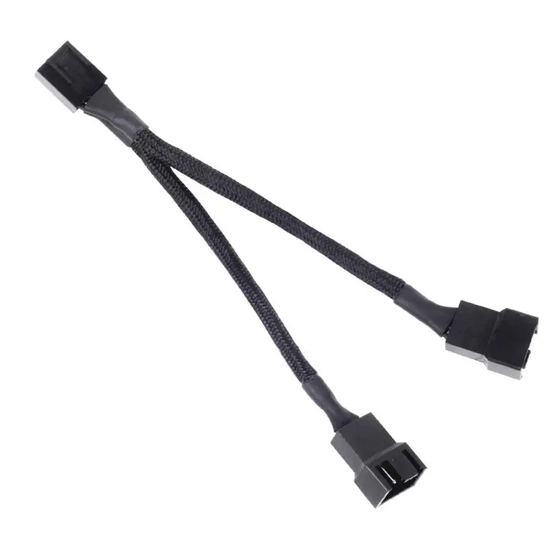 Silverstone SST-CPF01 Cavo Splitter 4-Pin PWM, sleeved Nero …