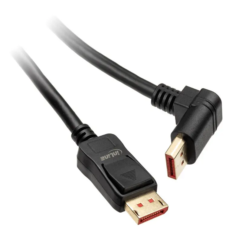 InLine Cavo DisplayPort 8K (UHD-2) angolato verso l'alto, …