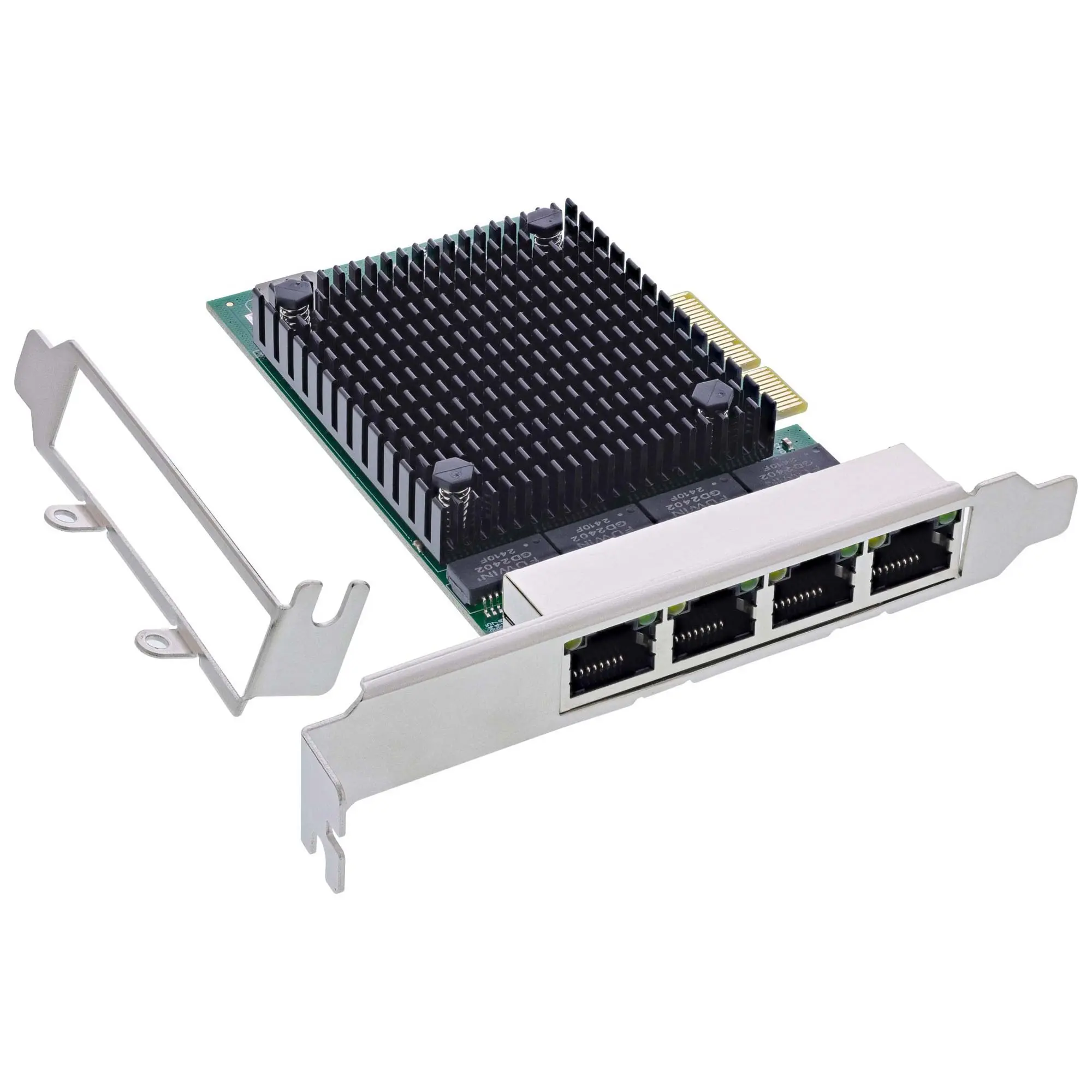 InLine scheda di rete Quad Gigabit, 4x RJ45 …