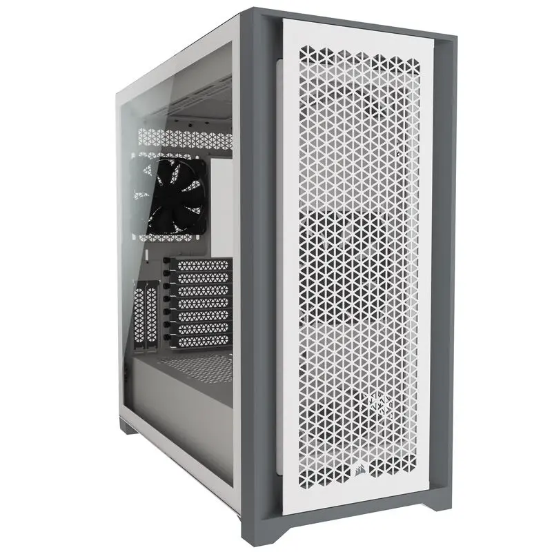 Corsair 5000D AIRFLOW Tempered Glass - Bianco con …