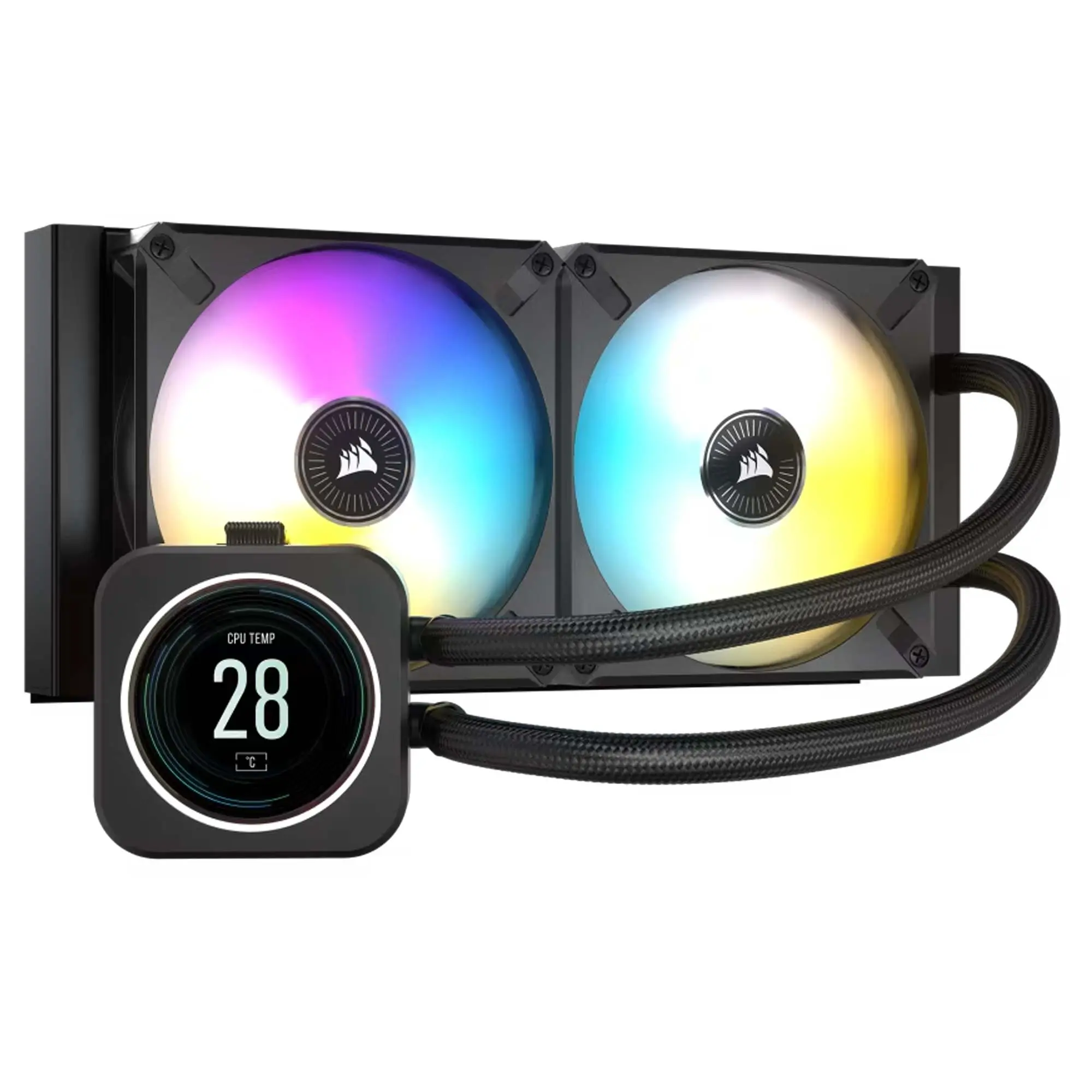 Corsair iCUE H100i ELITE LCD Liquid CPU Cooler …