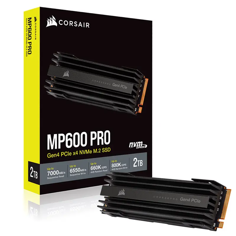 Corsair Force MP600 PRO NVMe SSD, PCIe 4.0 …