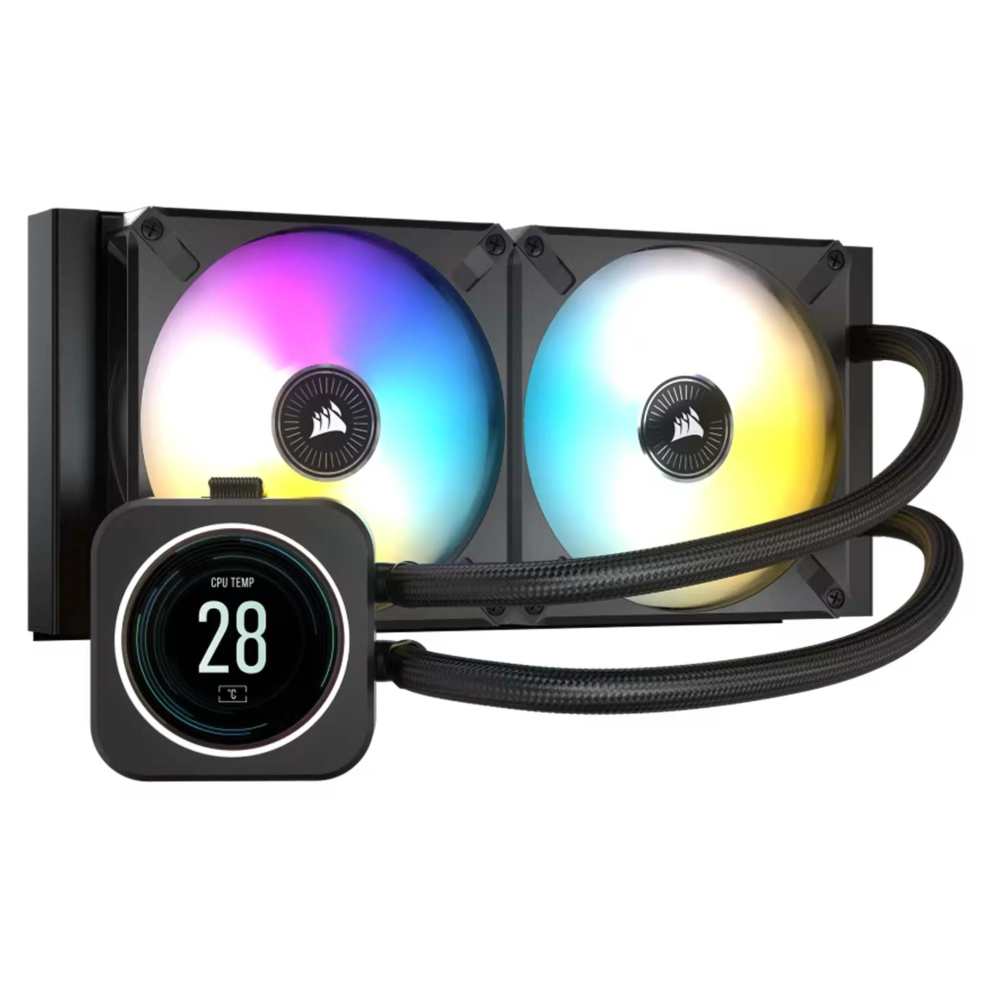Corsair iCUE H100i ELITE LCD Liquid CPU Cooler …