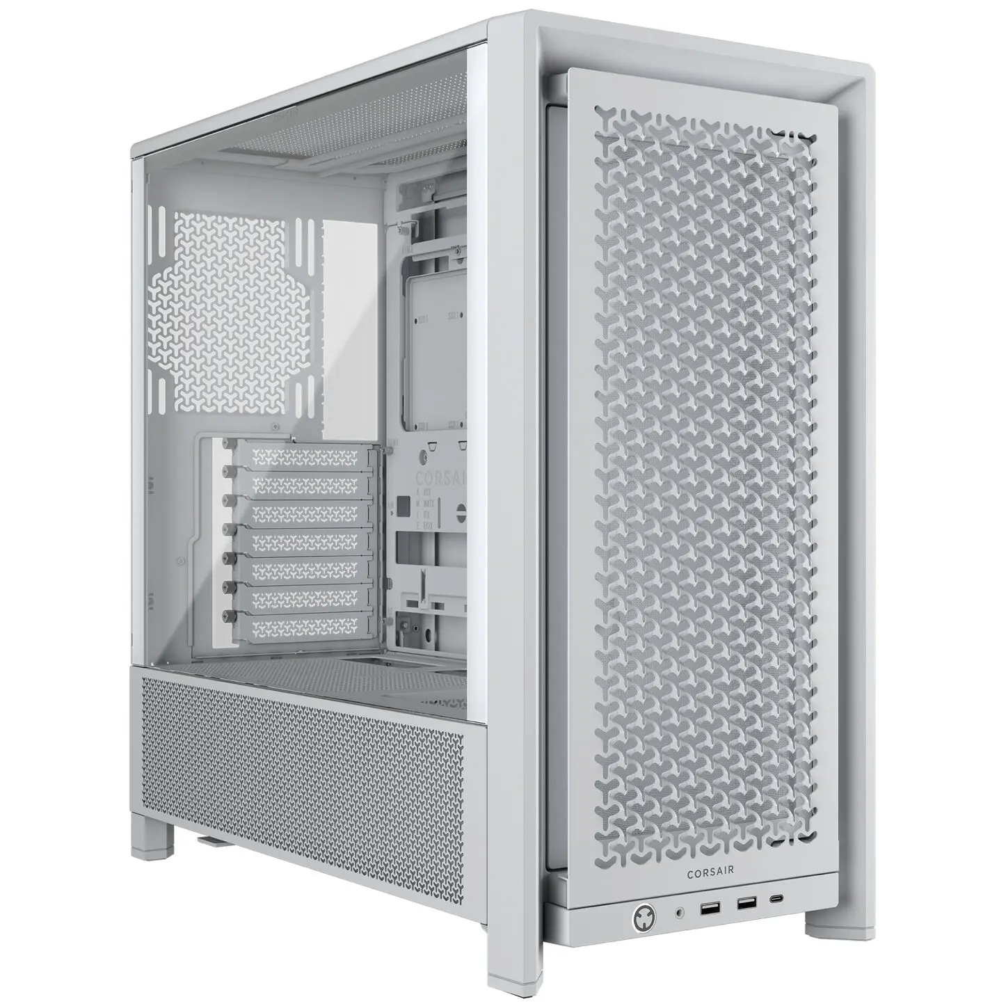 Corsair FRAME 4000D Tempered Glass, Mid-Tower - Bianco