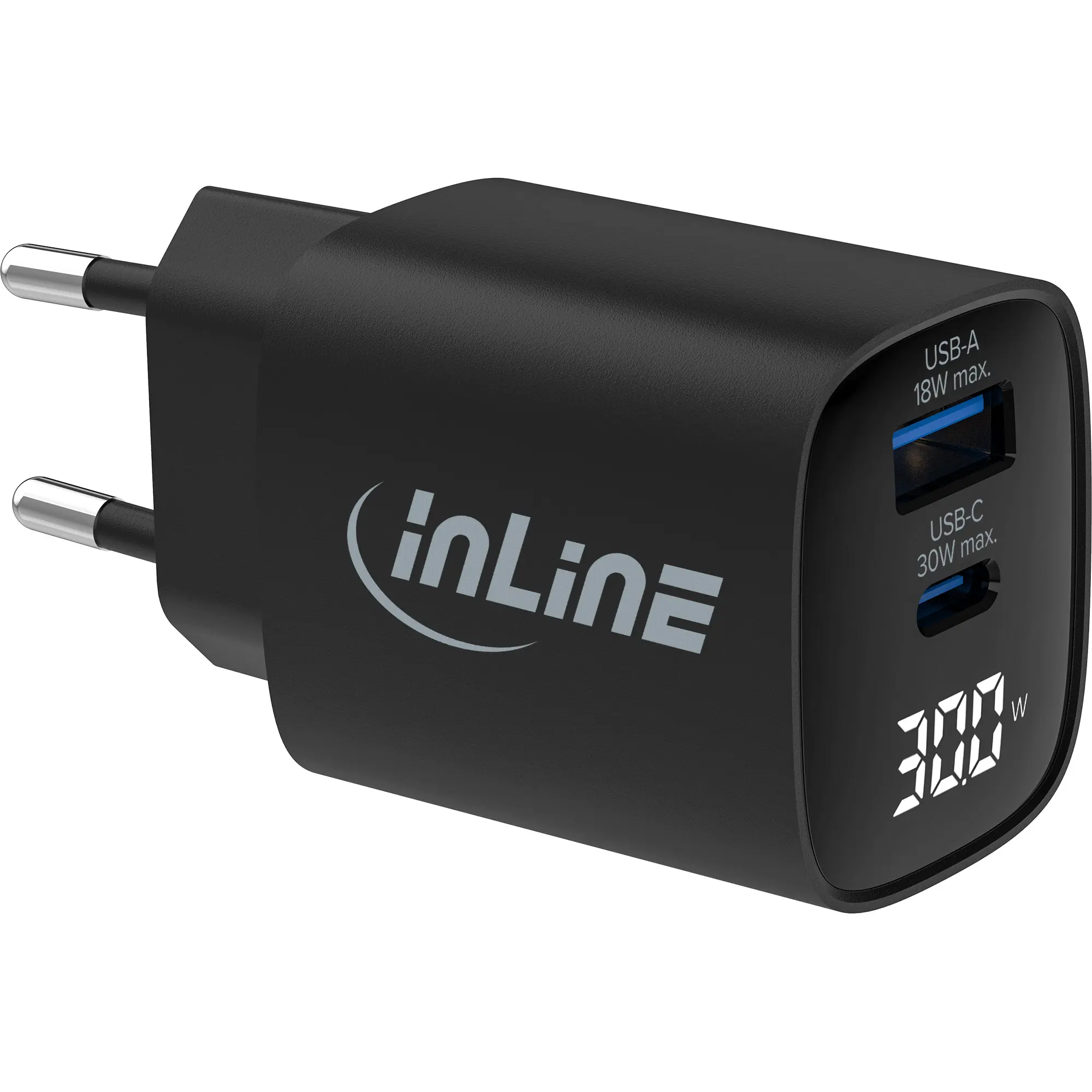 InLine Alimentatore USB PD 30W GaN con display …