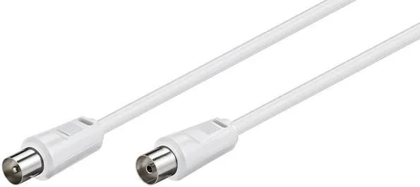 Microconnect COAX050W cavo coassiale 5 m Bianco