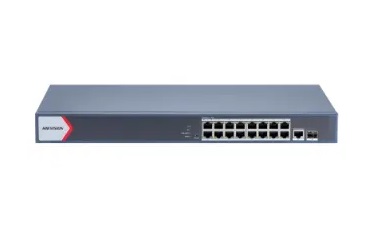SWITCH HIKVISION SMART MANAGED L2 16*POE-GBLAN 1*SFP 230W …