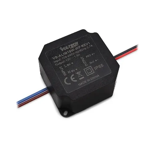 Vultech Security Alimentatore 12V 1,5A IP65 Waterproof