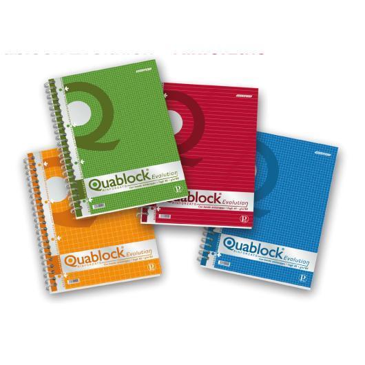 Blocco Quablock Evolution - spiralato - 22x29,5cm - …