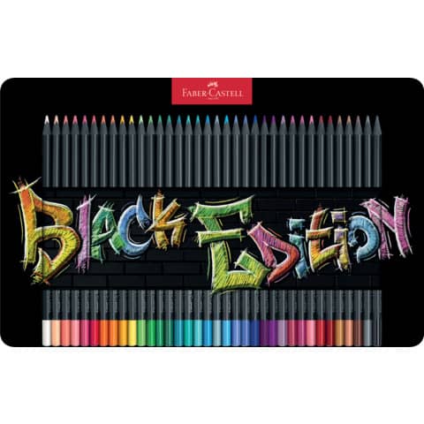 Matite colorate triangolare Black Edition - colori assortiti …