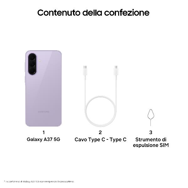 SMARTPHONE GALAXY A37 (SM-A376BLVBEUE) 6+128GB 5G AWESOME LAVENDER …