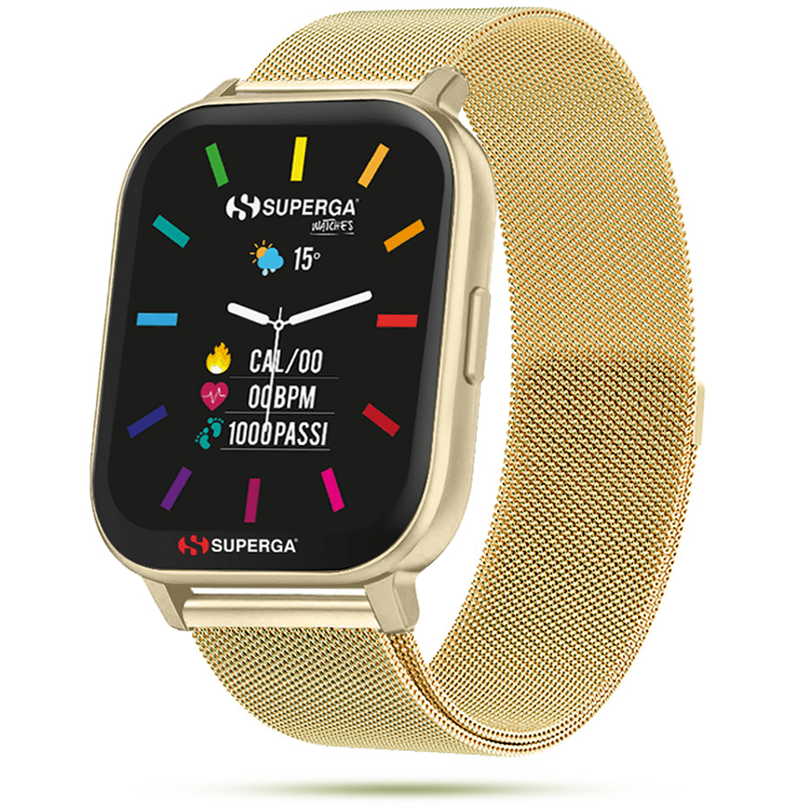 SMARTWATCH SWT-STC012 INK CINTURINO ACCIAIO MESH GOLD / …