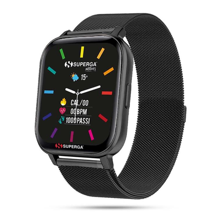 SMARTWATCH SWT-STC013 INK CINTURINO ACCIAIO MESH NERO / …