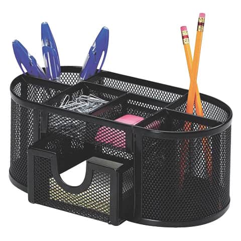 Portaoggetti Q-Connect 23,5x10x11,2 cm nero con cassetto - …