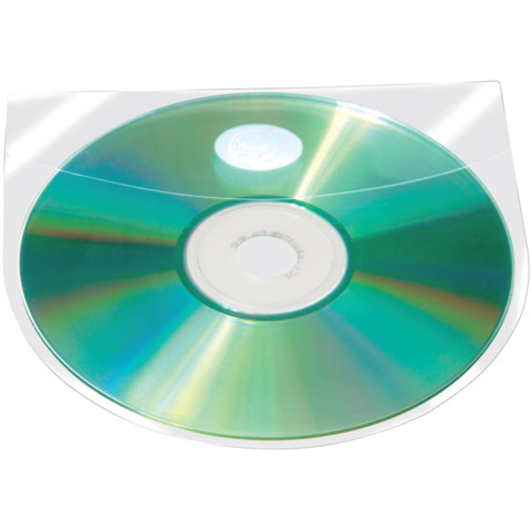 Custodia autoadesiva per CD/DVD Q-Connect 12,6x12,6 cm trasparente …