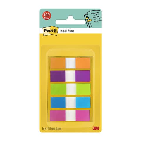Segnapagina remov. Post-it® Index Mini + dispenser colori …