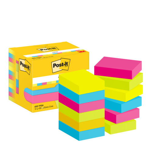 Foglietti riposizionabili Post-it® Notes Energetic 51x38 mm neon …