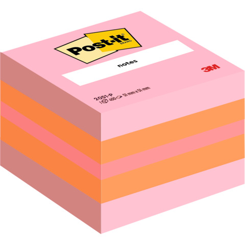 Foglietti riposizionabili colorati Post-it® Notes Minicubo 51x51 mm …