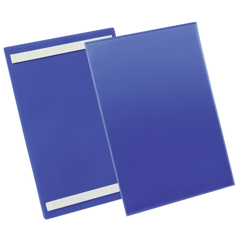 Tasche per identificazione Durable con bande adesive blu …