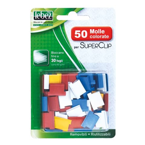 Ricarica Molle lebez metallo colorato conf. 50 pezzi …