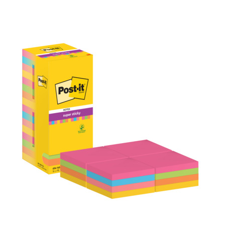 Foglietti riposizionabili Post-it® Super Sticky Color Notes 76x76 …