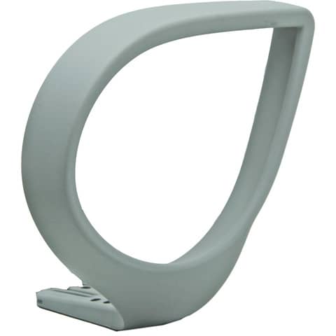 Coppia braccioli fissi ovali Unisit Jack grigio - …