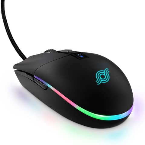 Mouse ottico con cavo da gaming 6 pulsanti …