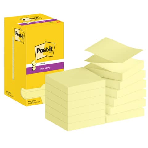 Foglietti riposizionabili Z-Notes Super Sticky Post-it® Giallo Canary …