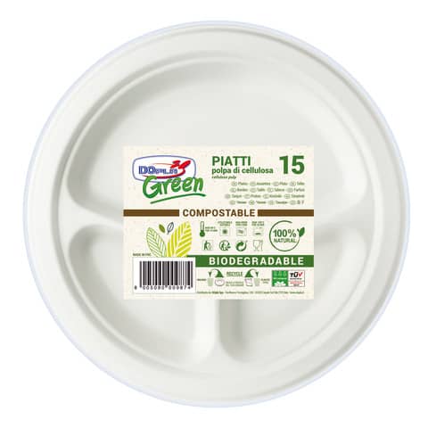 Piatti in polpa di cellulosa Dopla Green a …