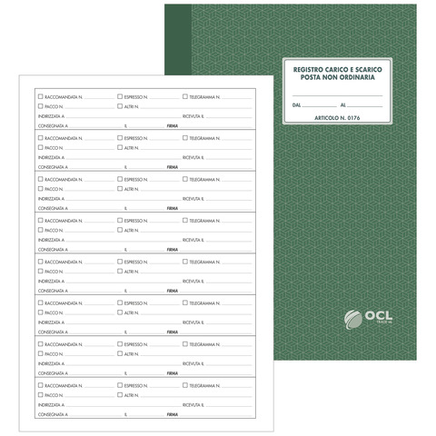Registro di carico/scarico posta non ordinaria O.C.L. (per …