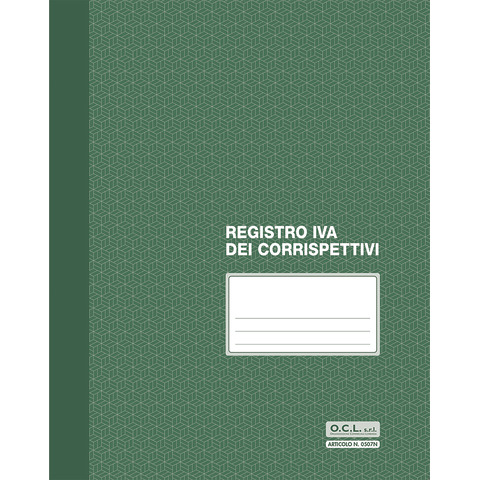 Registro IVA corrispettivi numerato 1/15 O.C.L. - 23,5x29,7 …
