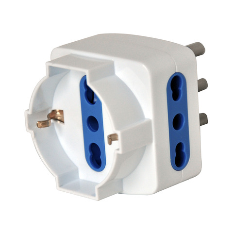 Adattatore triplo con spina 2P+T 16A - 2 …