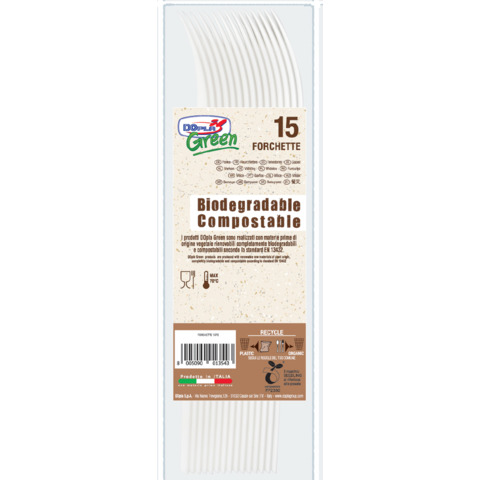 Forchette in biocompost Dopla Green Compact avorio 180 …