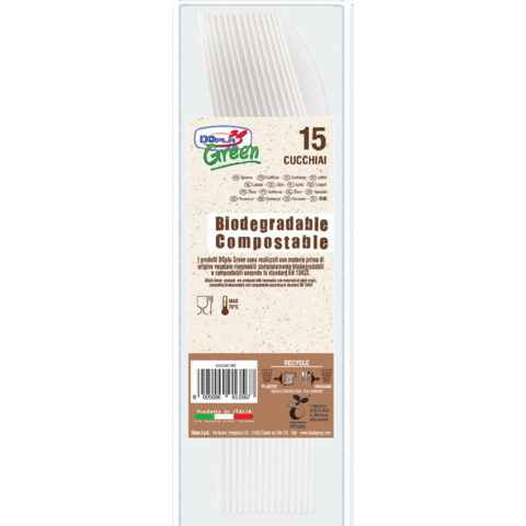 Cucchiai in biocompost Dopla Green Compact avorio 180 …