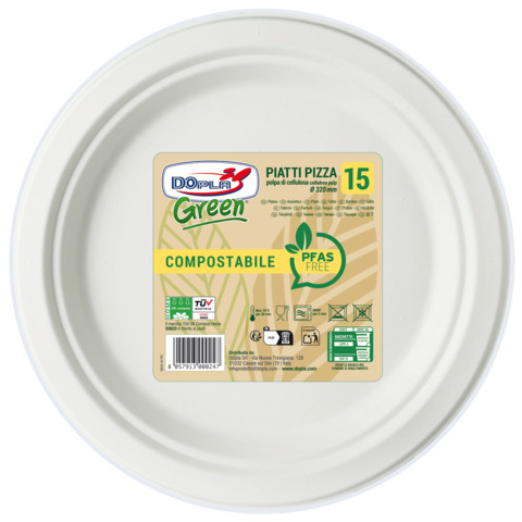 Piatti pizza in polpa Dopla Green Pfas Free …