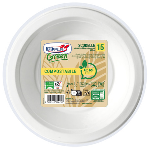 Scodelle in polpa bianche Dopla Green Pfas Free …